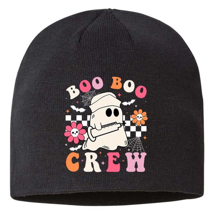 Boo Crew Nurse Halloween Outfits For Women Groovy Sustainable Beanie