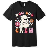 Boo Crew Nurse Halloween Outfits For Women Groovy Premium T-Shirt