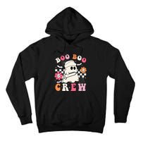 Boo Crew Nurse Halloween Outfits For Women Groovy Tall Hoodie