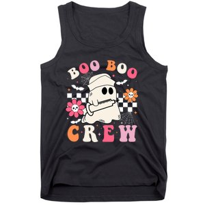 Boo Crew Nurse Halloween Outfits For Women Groovy Tank Top