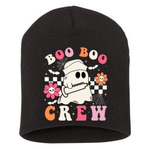 Boo Crew Nurse Halloween Outfits For Women Groovy Short Acrylic Beanie