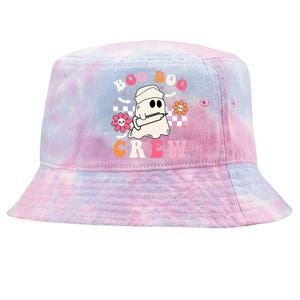 Boo Crew Nurse Halloween Outfits For Women Groovy Tie-Dyed Bucket Hat