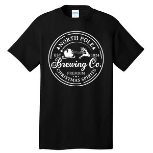 Brewing Co North Pole Christmas Spirits Tall T-Shirt