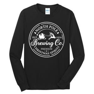 Brewing Co North Pole Christmas Spirits Tall Long Sleeve T-Shirt