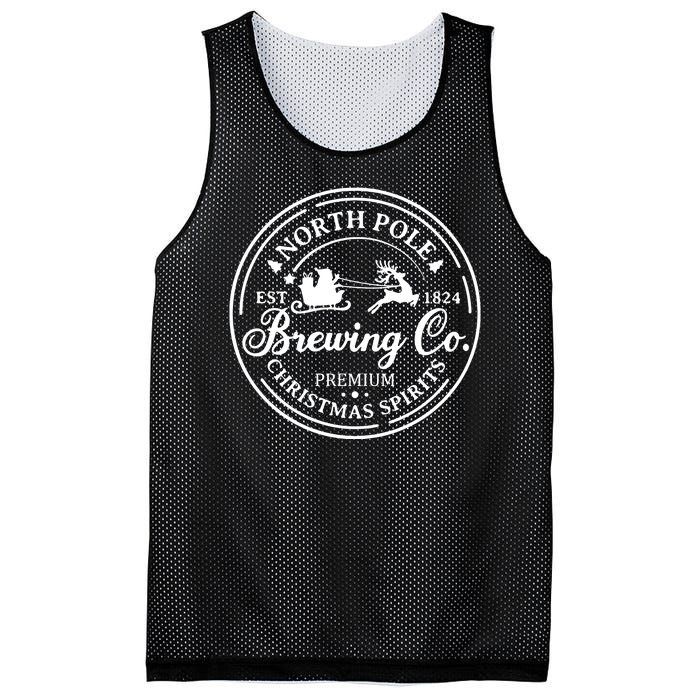 Brewing Co North Pole Christmas Spirits Mesh Reversible Basketball Jersey Tank