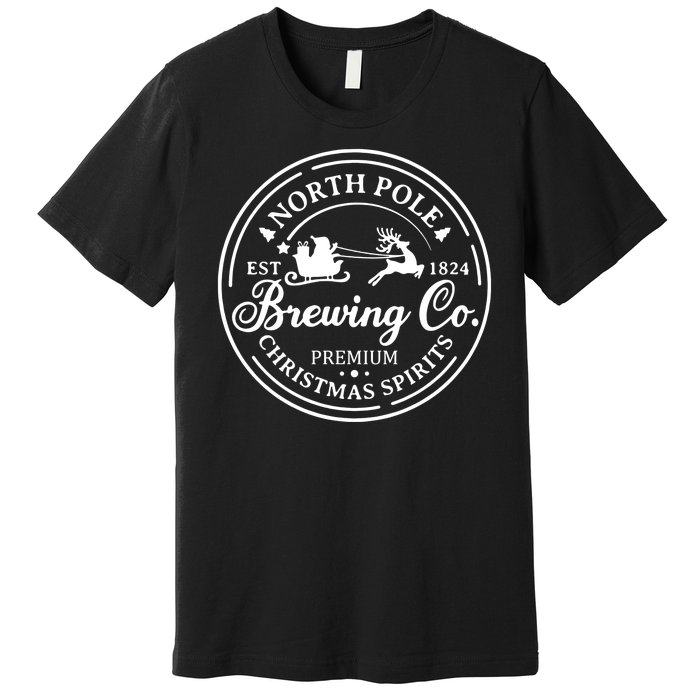 Brewing Co North Pole Christmas Spirits Premium T-Shirt