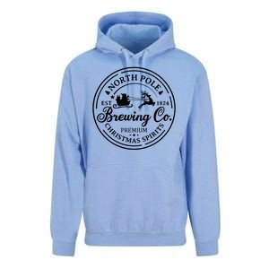 Brewing Co North Pole Christmas Spirits Unisex Surf Hoodie