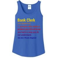 Bank Clerk Noun Definition Finance Banker Cashier Banking Gift Ladies Essential Tank