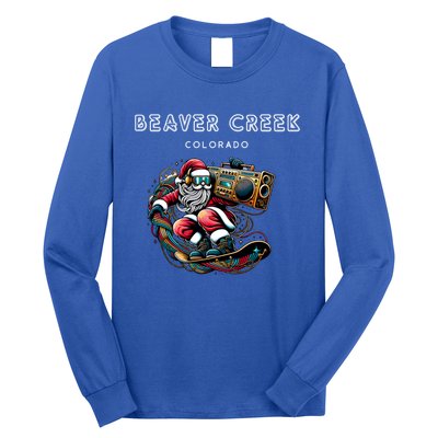 Beaver Creek New Colorado Cool Snowboard Christmas Santa Gift Long Sleeve Shirt