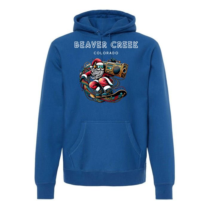 Beaver Creek New Colorado Cool Snowboard Christmas Santa Gift Premium Hoodie