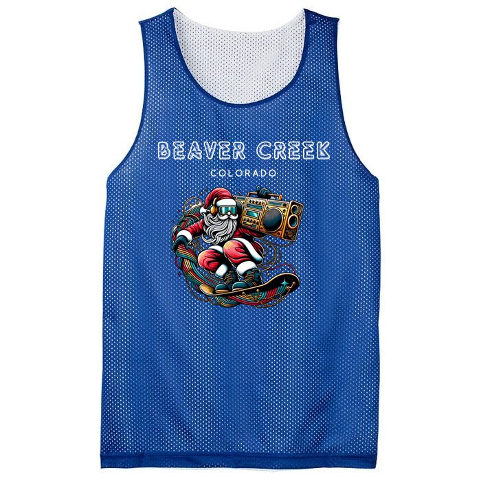 Beaver Creek New Colorado Cool Snowboard Christmas Santa Gift Mesh Reversible Basketball Jersey Tank