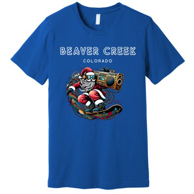 Beaver Creek New Colorado Cool Snowboard Christmas Santa Gift Premium T-Shirt