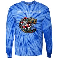 Beaver Creek New Colorado Cool Snowboard Christmas Santa Gift Tie-Dye Long Sleeve Shirt