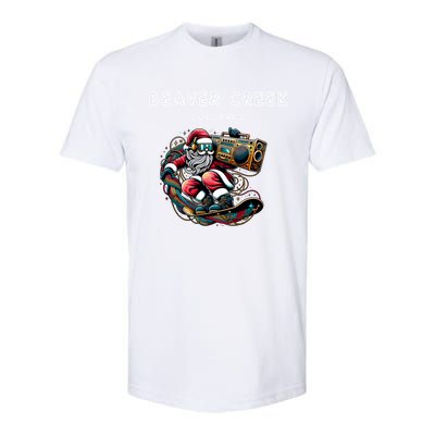 Beaver Creek New Colorado Cool Snowboard Christmas Santa Gift Softstyle CVC T-Shirt