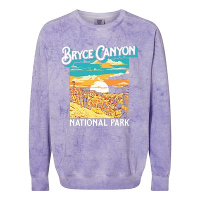 Bryce Canyon National Park Utah Hoodoos Colorblast Crewneck Sweatshirt