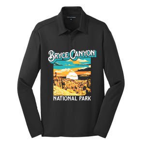 Bryce Canyon National Park Utah Hoodoos Silk Touch Performance Long Sleeve Polo