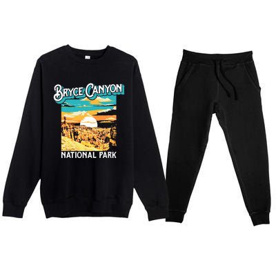 Bryce Canyon National Park Utah Hoodoos Premium Crewneck Sweatsuit Set