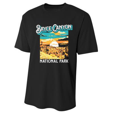 Bryce Canyon National Park Utah Hoodoos Performance Sprint T-Shirt