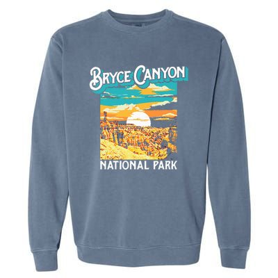 Bryce Canyon National Park Utah Hoodoos Garment-Dyed Sweatshirt