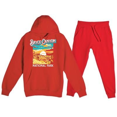 Bryce Canyon National Park Utah Hoodoos Premium Hooded Sweatsuit Set