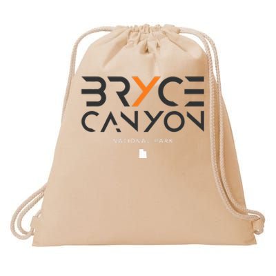 Bryce Canyon National Park Utah Tonal Drawstring Bag