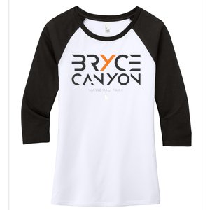 Bryce Canyon National Park Utah Tonal Women's Tri-Blend 3/4-Sleeve Raglan Shirt