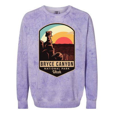 Bryce Canyon National Park Hiking Utah Tourist Souvenirs Colorblast Crewneck Sweatshirt