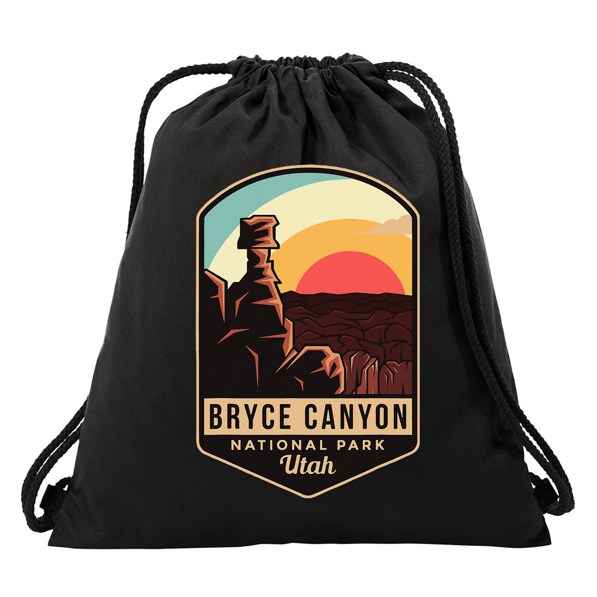 Bryce Canyon National Park Hiking Utah Tourist Souvenirs Drawstring Bag