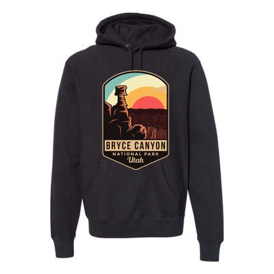 Bryce Canyon National Park Hiking Utah Tourist Souvenirs Premium Hoodie