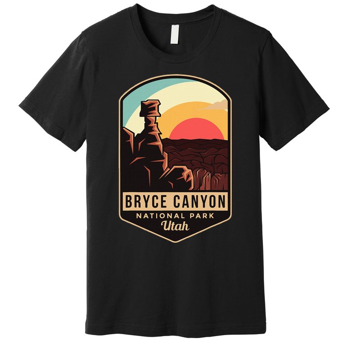 Bryce Canyon National Park Hiking Utah Tourist Souvenirs Premium T-Shirt