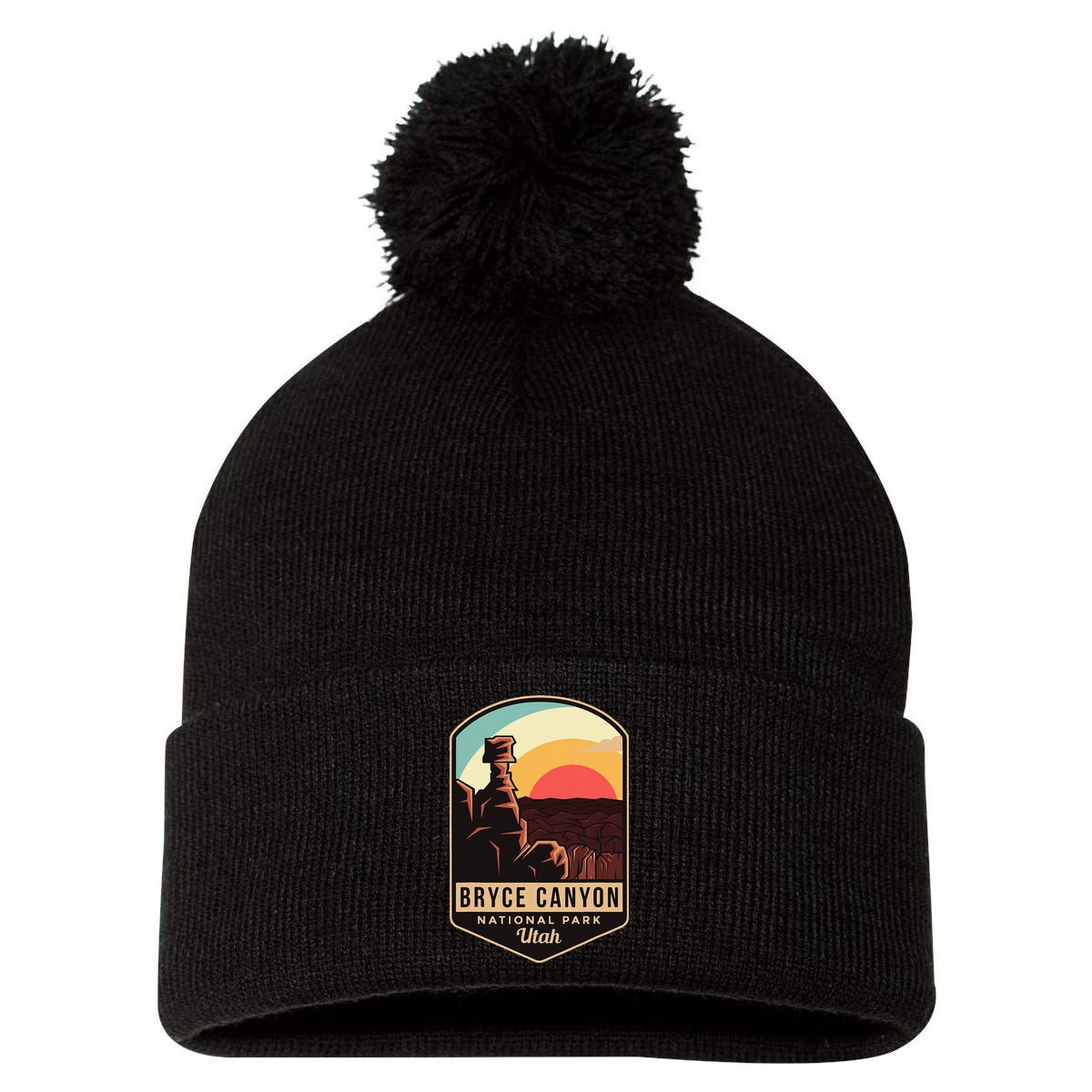 Bryce Canyon National Park Hiking Utah Tourist Souvenirs Pom Pom 12in Knit Beanie