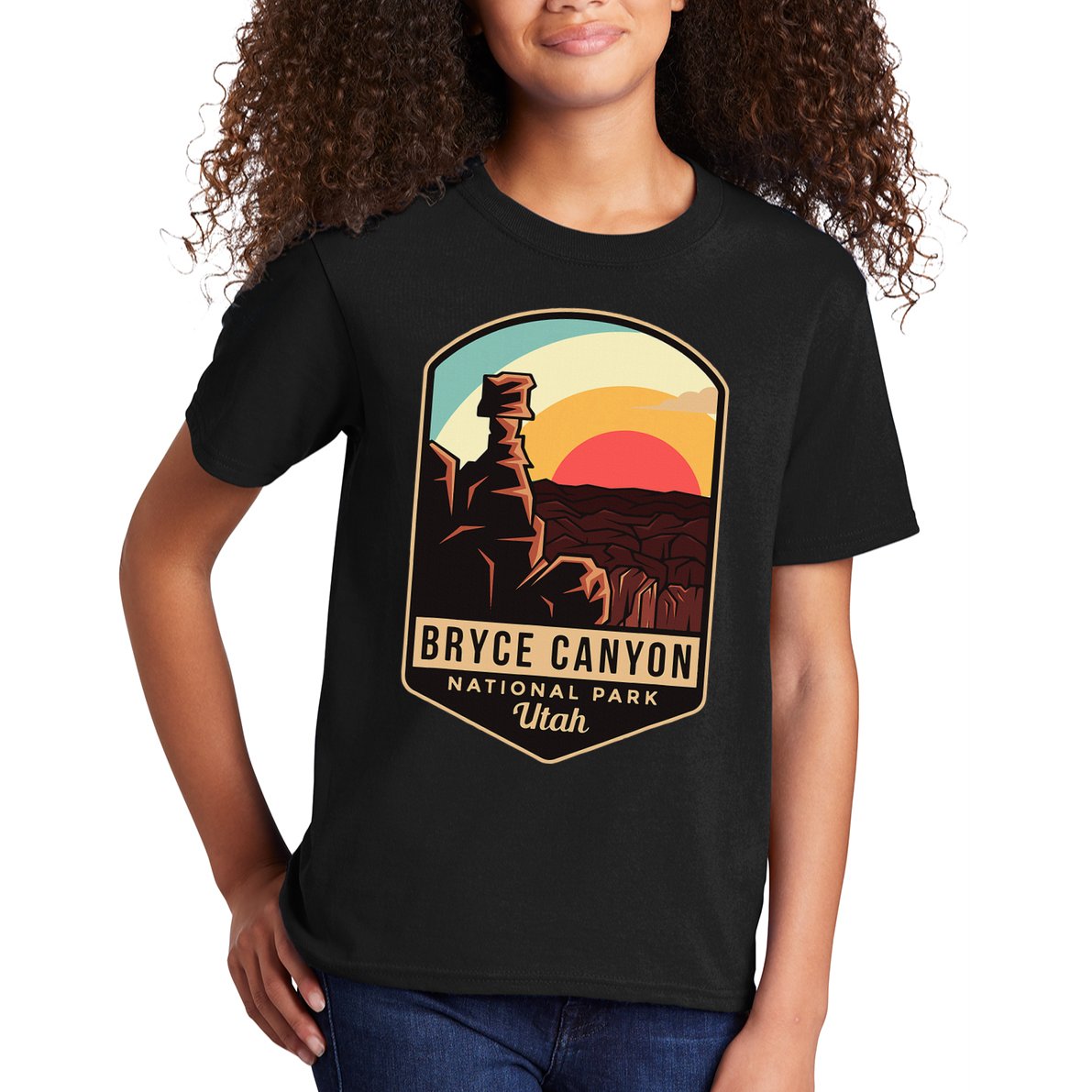 Bryce Canyon National Park Hiking Utah Tourist Souvenirs Kids T-Shirt