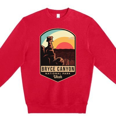 Bryce Canyon National Park Hiking Utah Tourist Souvenirs Premium Crewneck Sweatshirt