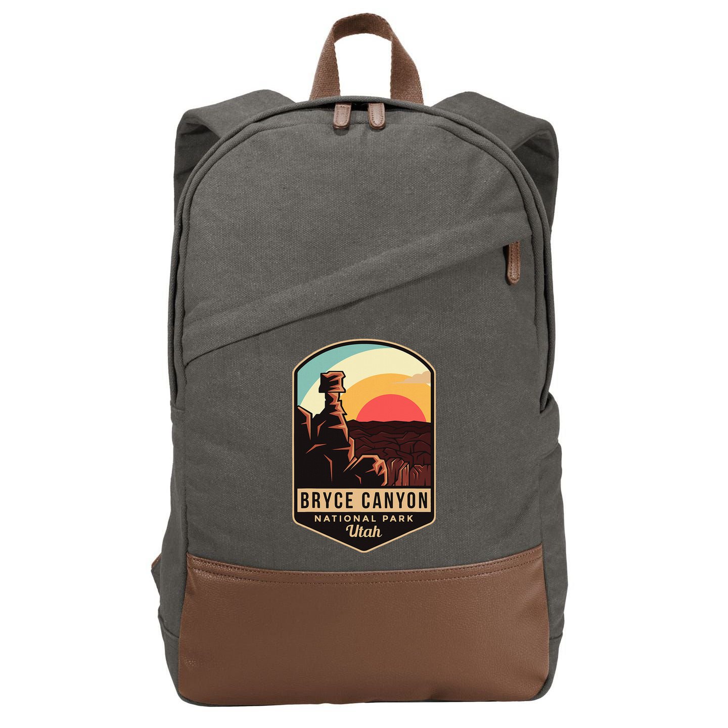 Bryce Canyon National Park Hiking Utah Tourist Souvenirs Cotton Canvas Backpack