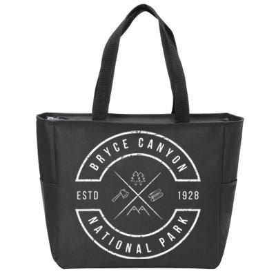 Bryce Canyon National Park Utah Emblem Souvenirs Ut Zip Tote Bag