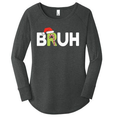 Bruh Christmas Ns Funny Christmas Women's Perfect Tri Tunic Long Sleeve Shirt