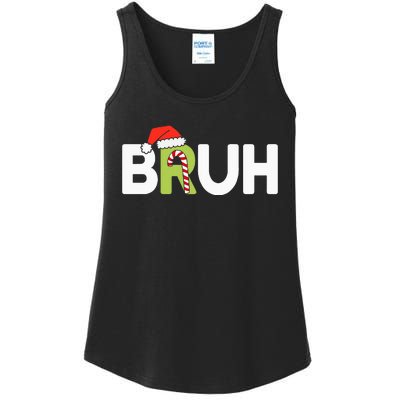 Bruh Christmas Ns Funny Christmas Ladies Essential Tank