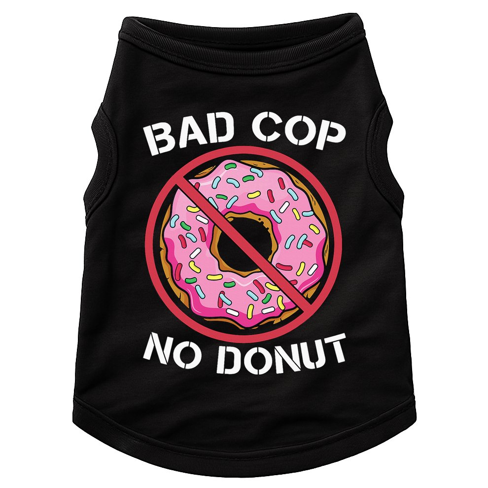Bad Cop No Donut Law Enforcement Policeman Police Officer Doggie Tank