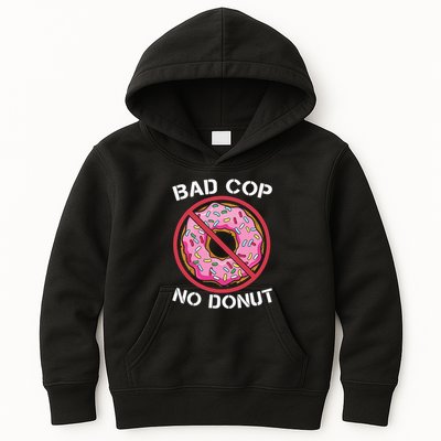 Bad Cop No Donut Law Enforcement Policeman Police Officer Kids Hoodie