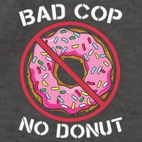 Bad Cop No Donut Law Enforcement Policeman Police Officer Vector Backpack