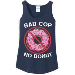 Bad Cop No Donut Law Enforcement Policeman Police Officer Ladies Essential Tank