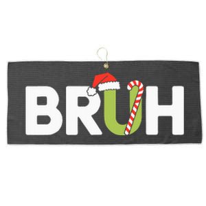 Bruh Christmas Ns Funny Christmas Large Microfiber Waffle Golf Towel