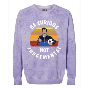 Be Curious Not Judgemental Funny Quote Colorblast Crewneck Sweatshirt