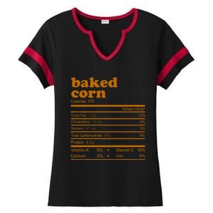 Baked Corn Nutrition Facts Thanksgiving Nutrition Ladies Halftime Notch Neck Tee