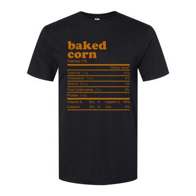 Baked Corn Nutrition Facts Thanksgiving Nutrition Softstyle® CVC T-Shirt