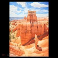 Bryce Canyon National Park Photographic Pom Pom 12in Knit Beanie