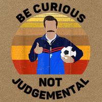 Be Curious Not Judgemental Funny Quote Cotton Canvas Backpack