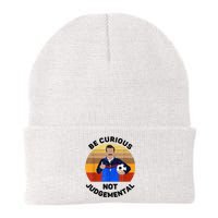 Be Curious Not Judgemental Funny Quote Knit Cap Winter Beanie