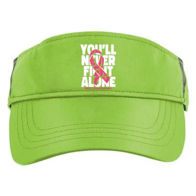 Breast Cancer Nobody Fights Alone Breast Cancer Awareness Adult Drive Performance Visor