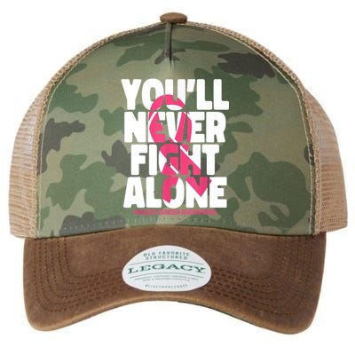 Breast Cancer Nobody Fights Alone Breast Cancer Awareness Legacy Tie Dye Trucker Hat